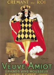 Kuohuviiniä "Veuve Amiot" mainostava juliste, 1922
